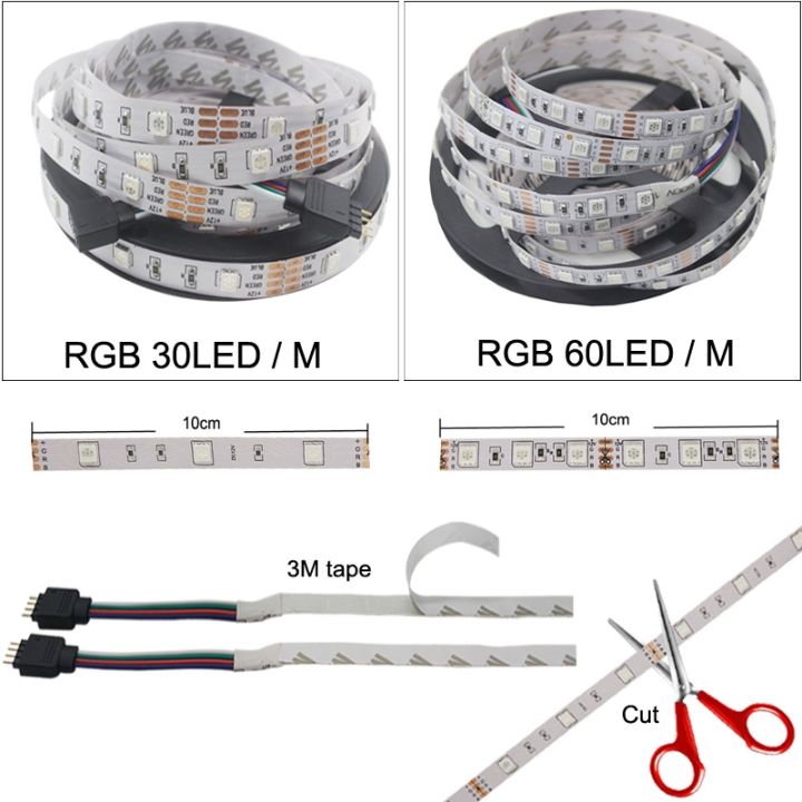 cw-led-strip-dc-12v-smd-5050-rgb-led-strip-light-flexible-diode-tape-ribbon-light-stripes-4m-5m-10m-with-controller-adapter-set-kit