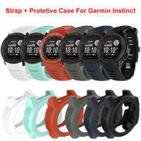 ซิลิโคนสายรัดข้อมือ Protetive Case สำหรับ Garmin Instinct Smart Watch Band สร้อยข้อมือสำหรับ Garmin Instinct