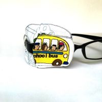 【hot】 Cotton schoolbus children  39;s amblyopia hyperopia strabismus astigmatism fully covered stereoscopic eye patch