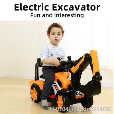 ✖☸ jiozpdn055186 Grande carro elétrico para crianças braço escavador Simulação do bebê Veículo com controle remoto Poder forte 4WD Brinquedos de tamanho grande Presente