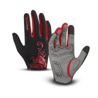 hotx【DT】 Cycling Gloves Men Touchscreen Shockproof Anti