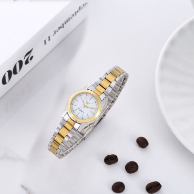 SENKQ นาฬิกาผู้หญิง กันน้ำ สายสแตนเลส นาฬิกาควอตซ์ผู้หญิง ขนาดเล็ก ดีไซน์หรูหรา นาฬิกาข้อมือ ของแท้ พร้อมส่ง 3301