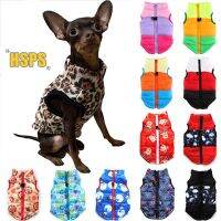 ZZOOI Warm Zipper Printing Pet Dog Coat Jacket Sleeveless Windproof Chihuahua Costume for Small Dog Puppy New Wholesale Dog Clothes