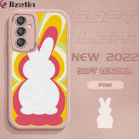 Jizetin 4G A24เนื้อบางเบาสำหรับ Samsung กาแล็คซี่เคสหลังหนังกระต่ายหลากสีเคสโทรศัพท์ปกหนังซิลิโคน PU