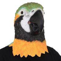 Parrot Bird Head หน้ากากตลกฮาโลวีนคอสเพลย์เครื่องแต่งกาย Latex ยาวสไตล์จัดส่งฟรี