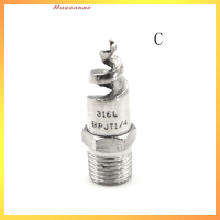 Hassanne ใหม่1/4 "1/2" สแตนเลสเกลียวกรวย atomization Spray nozzle sprinkler Heads