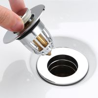 Press Bounce Basin Pop-up Drain Filter Bathroom Shower Sink Filter Plug Hair Extension Bath Plug Kitchen Bathtub Stopper