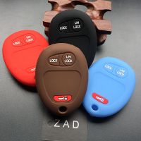 dvfggv ZAD Silicone rubber car key cover case SET for Chevrolet Colorado for GMC Canyon 3 button key cover