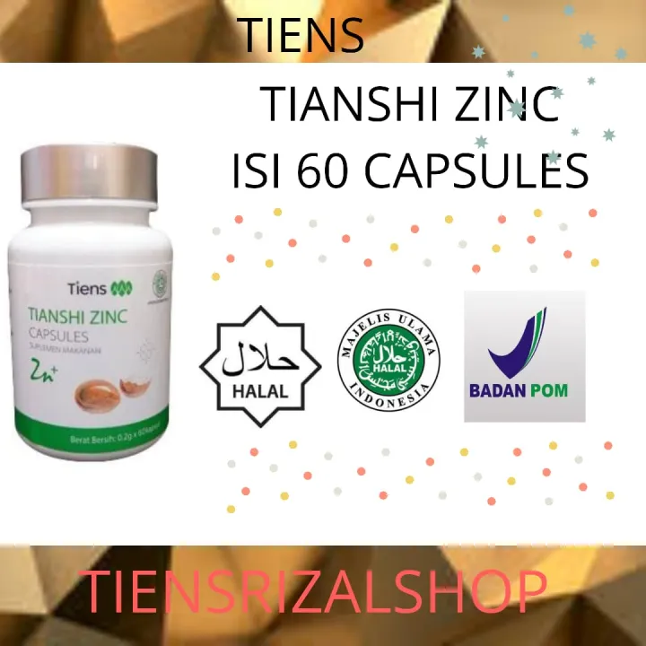 Tiens Zinc Capsules/Suplemen penambah berat badan/Suplemen Penggemuk