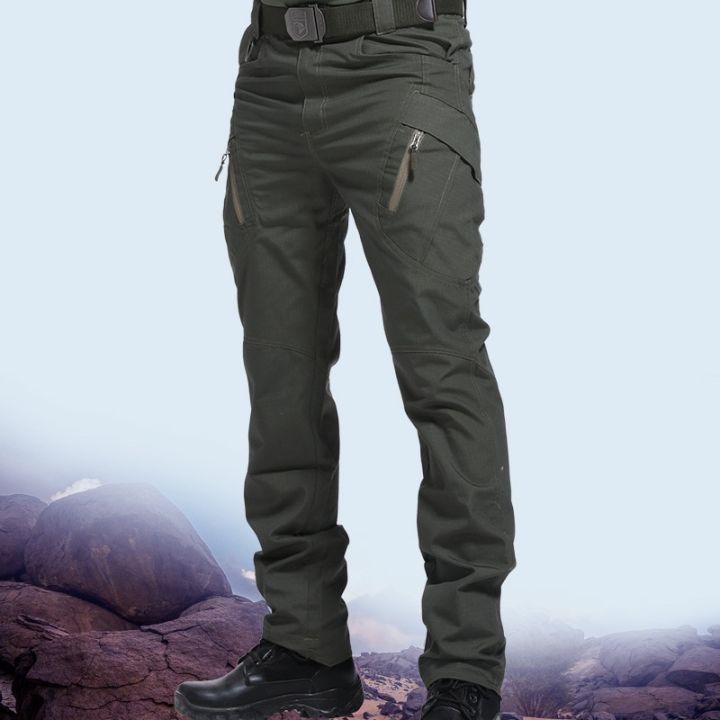 ix9กางเกงยุทธวิธีทางทหารกันน้ำกางเกงcargoผู้ชายbreathable-swatกองทัพสีทึบcombatยาวกางเกงทำงานjoggers-s-3xl-tcp0001