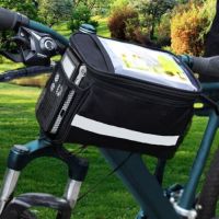 Cycling Bike Bicycle Front Basket Top Frame Handlebar Bag Pannier Pouch Outdoor