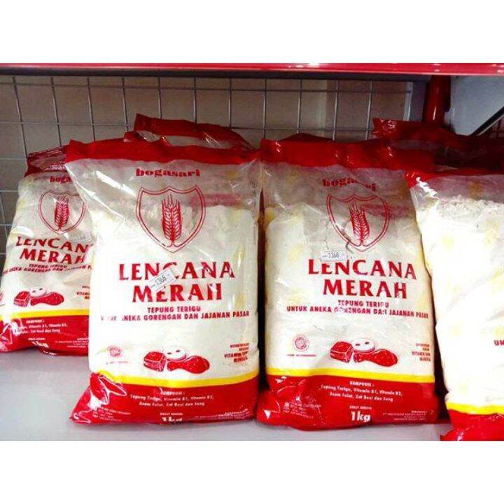 Tepung Terigu Bogasari Lencana Merah Kg Lazada Indonesia