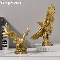 Yunfvna  Retro Creativity Eagle Statue New Room Decoration Animal Figurines Office Gift Home Room Decor Study Abstract Ornaments