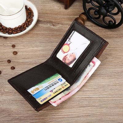 Free Engraving Name Men Fashion Modern Leather Short Wallet Purse Money Bag Gift for Him Husband Dad Fathers Day