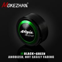 ♝■ Motorcycle Accessories Rear Brake Fluid Reservoir Cover Cap FOR Kawasaki Ninja400 Z400 Ninja400 Z 400 EX400 2018-2023 4 Logos