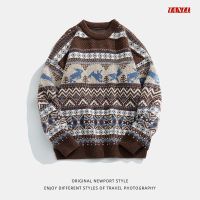 【YD】 HANLU 2023 New Mens Sweater  Hip Hop Men Streetwear Print Pullover Couple