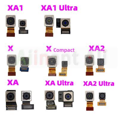 ต้นฉบับด้านหลังกล้องหลักด้านหลังสายเคเบิล Flex สําหรับ Sony Xperia X XA1 XA2 Ultra Compact Small Big Front กล้อง Flex