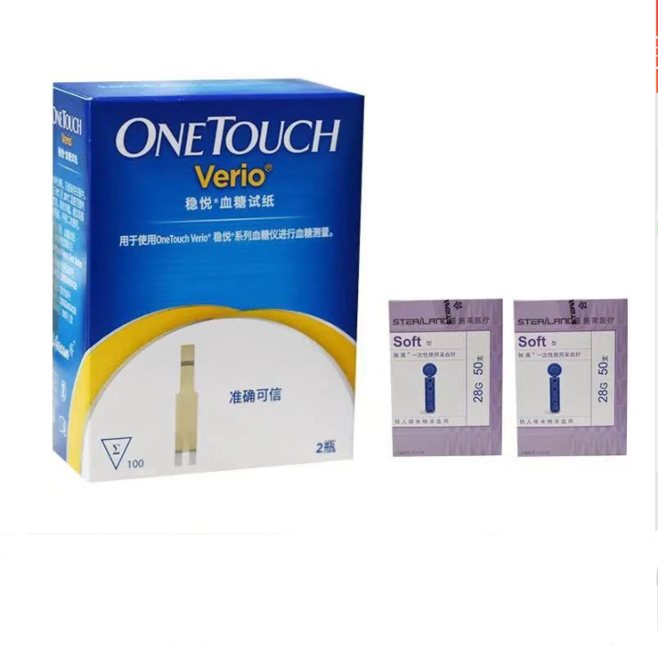 One Touch / Verio Blood Glucose 50/100pcs Test Strips lancets (EXPMarch 31, 2024