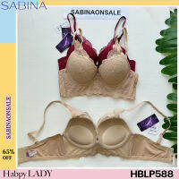 Sabina เสื้อชั้นใน (มีโครง) รุ่น Habpy Lady รหัส HBLP588BK สีดำ HBLP588CD สีเนื้อเข้ม HBLP588RD สีแดง