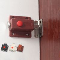 10PCS Hardware Safety Button Spring Automatic Cabinet Door Suction Latch Lock Door Bolts Solid Door Latch