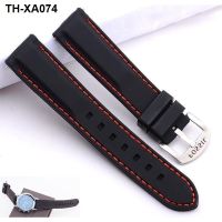 Fossil/fossil silicone watch strap waterproof and sweatproof sports model unisex rubber 22 24mm