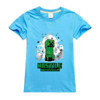 Mine Craft Casual ฤดูร้อนผ้าฝ้าย Moisture เสื้อผ้าเด็กเด็กวัยหัดเดินเด็กผู้หญิงครึ่งแขน Tees หญิงเสื้อแขนยาว Boys