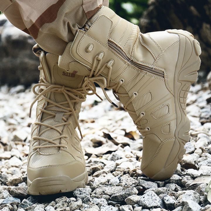 รองเท้าเดินป่ามืออาชีพ-combat-boots-military-ยุทธวิธี-combat-boots-รองเท้าทหารสำหรับชาย-รองเท้าทหาร-men-boots-combat-boots-men-กันน้ำกลางแจ้งเดินป่ารถจักรยานยนต์รองเท้าหนังแท้สีดำกลางแจ้งทหารรองเท้าผู