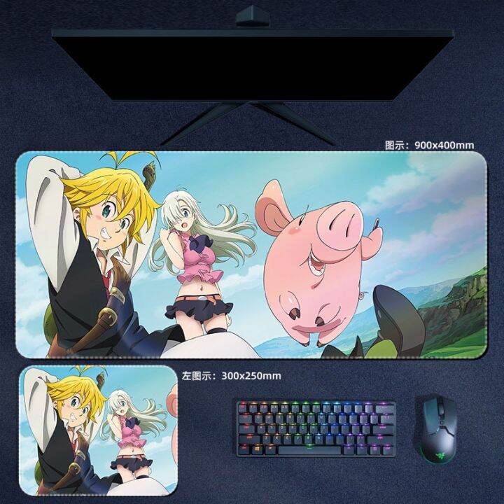 the-seven-deadly-sins-mouse-pad-meliodas-ban-king-diane-anime-mousepad-keyboard-padding-manga-pc-gaming-accessories-desk-mats