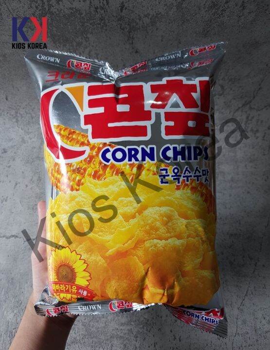 CROWN Corn Chips 70gr Snack Jagung Korea [READY STOCK] Lazada Indonesia