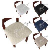 【lz】❖✠  Impermeável Jacquard Cadeira Seat Cover removível Almofada Slipcover Dining Room Chair 6