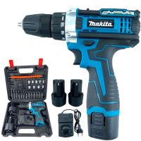 ?ลดราคา cordless drill  MAKITA สว่านไร้สาย 98V 2ระบบ เจาะเหล็ก เจาะไม้ เจาะปูน ขันน็อตสกรู พร้อมอุปกรณ์ (งานเทียบ)-สว่านไร้สาย สว่านไฟฟ้าไร้สาย สว่านแบต สว่านไฟฟ้าแบต