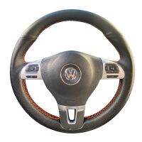 【YF】 Artificial Leather Braid Car Steering Wheel Cover For Volkswagen Golf Tiguan Passat B7 CC Touran Jetta Mk6 Magotan Sagitar