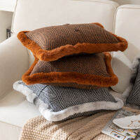 R เบาะรองนั่ง45X45คลาสสิกหมอนตกแต่งสำหรับโซฟาโซฟาห้องนั่งเล่น Plush Cozy หมอน Modern Home Decor