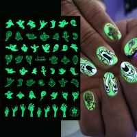 【YF】❏✑✣  Design Stickers Claw Pumpkin Decals In The Dark Foils 2023 Manicure Accessories