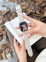 ► Unique Wool Leather Strap For Apple Watch Band 49mm 41mm 40mm Correa Bracelet For iwatch series 8 7 5 4 6 SE Strap 45 44 42 38mm