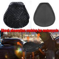 Motorcycle honeycomb gel seat cushion 3D mesh fabric comfort universal bicycle pressure relief cover cushioning cushion Saddle Covers