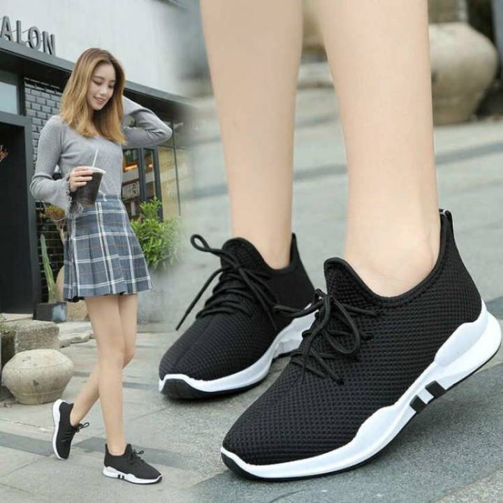 พร้อมส่ง-hy041-รองเท้าผ้าใบผู้หญิง-รองเท้าแฟชั่นผู้หญิง-สไตล์เกาหลี-ผ้าใบวัยรุ่นหญิง