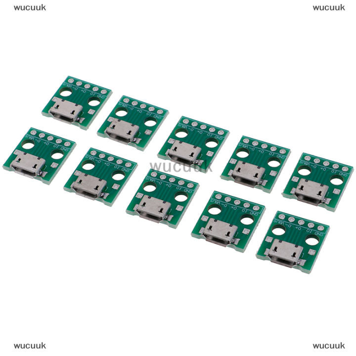 wucuuk-10pcs-micro-usb-to-dip-adapter-5pin-female-connector-pcb-converter-board