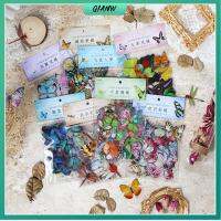 QIANW 320pcs สัตว์เลี้ยงสำหรับสัตว์เลี้ยง สติกเกอร์ติดผนัง หลากสี สติกเกอร์แบบใส สติกเกอร์ตกแต่งลาย สติกเกอร์โฮโลแกรม ดีไอวาย