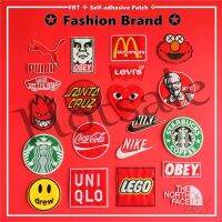 【hot sale】 ﺴ┅ B15 ☸ Fashion Brand Self-adhesive Sticker Patch ☸ 1Pc Iron on Sew on Clothes Bag Accessories Decor Badges Patches