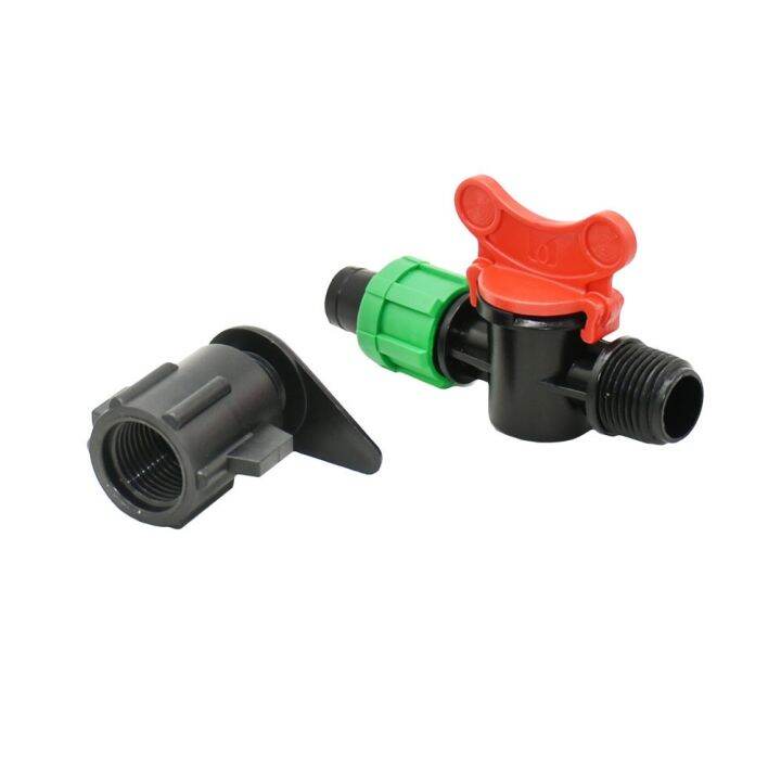 yf-16mm-irrigation-drip-tape-connectors-pe-tube-straight-tee-elbow-end-plug-garden-system