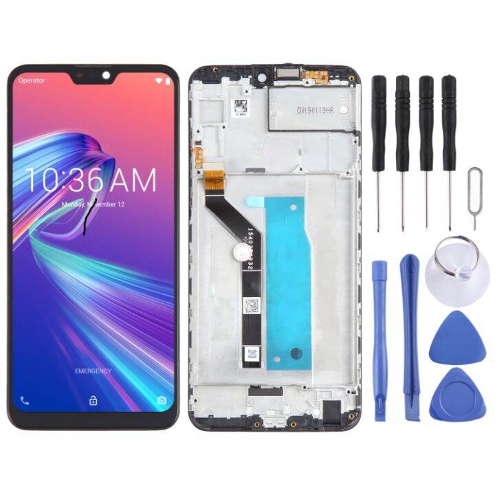 cxz-หน้าจอ-lcd-ของ-oem-สำหรับ-asus-zenfone-max-โปร-m2-ประกอบครบชุดพร้อมกรอบดิจิทัล-zb631kl-สีดำ