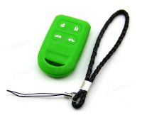 ☍ Green Silicone Case Cover Holder Fit For Honda Remote Smart Key 4 Buttons ODDY4GR OUCG8D-399H-A