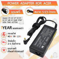 รับประกัน 1ปี - สายชาร์จ คอม อะแดปเตอร์ Acer 19V 2.1A หัว 5.5*1.7mm – อะเดปเตอร์คอม Charger Adapter Computer Acer 19V2.1A Power Supply สายชาร์ท Acer Aspire Acer Aspire One 521-105DC 521-105DK