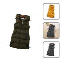 ✔ Female Warm Drawstring Waistcoat Jacket Streetwear Color for Dating