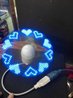 Adjustable USB Gadget Mini Flexible LED Light USB Fan Time Clock Desktop Clock Cool Gadget Time Display New Durable