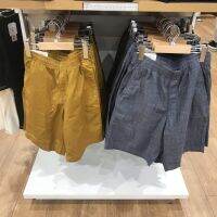 Uniqlo กางเกงขาสั้นผู้ชายทรงตรงยาวห้ากางเกงขาสามส่วน,ห้องลองเสื้อแฟชั่นแบรนด์เดียวกันสำหรับนักออกแบบร่วมมือกันมอบข้อเสนอสุดพิเศษทำจากผ้าฝ้ายแท้สำหรับฤดูร้อน