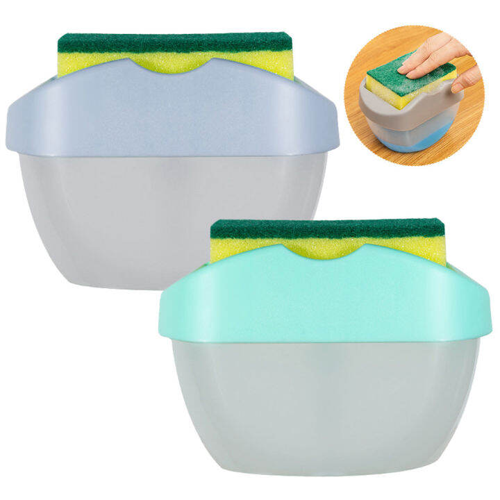 BETOP Portable Detergent Dispenser Set for Kitchen Dish Soap Box with