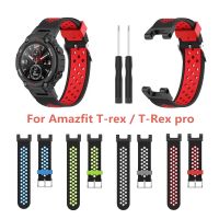 Silicone Straps For Amazfit T-Rex &amp; T-Rex pro Watch Replacement Wristbands T rex pro correa ремешок Smart Band Accessories