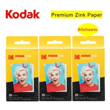 Kodak 2x3 Premium Zink Photo Paper (20/50 Sheets) Compatible with Kodak  Smile, Kodak Step, PRINTOMATIC